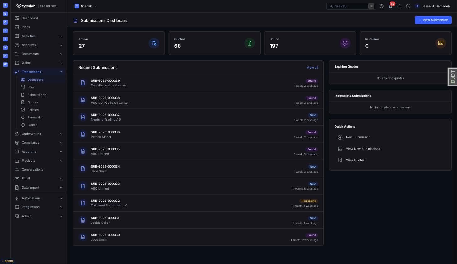 Policy Management: the submissions dashboard